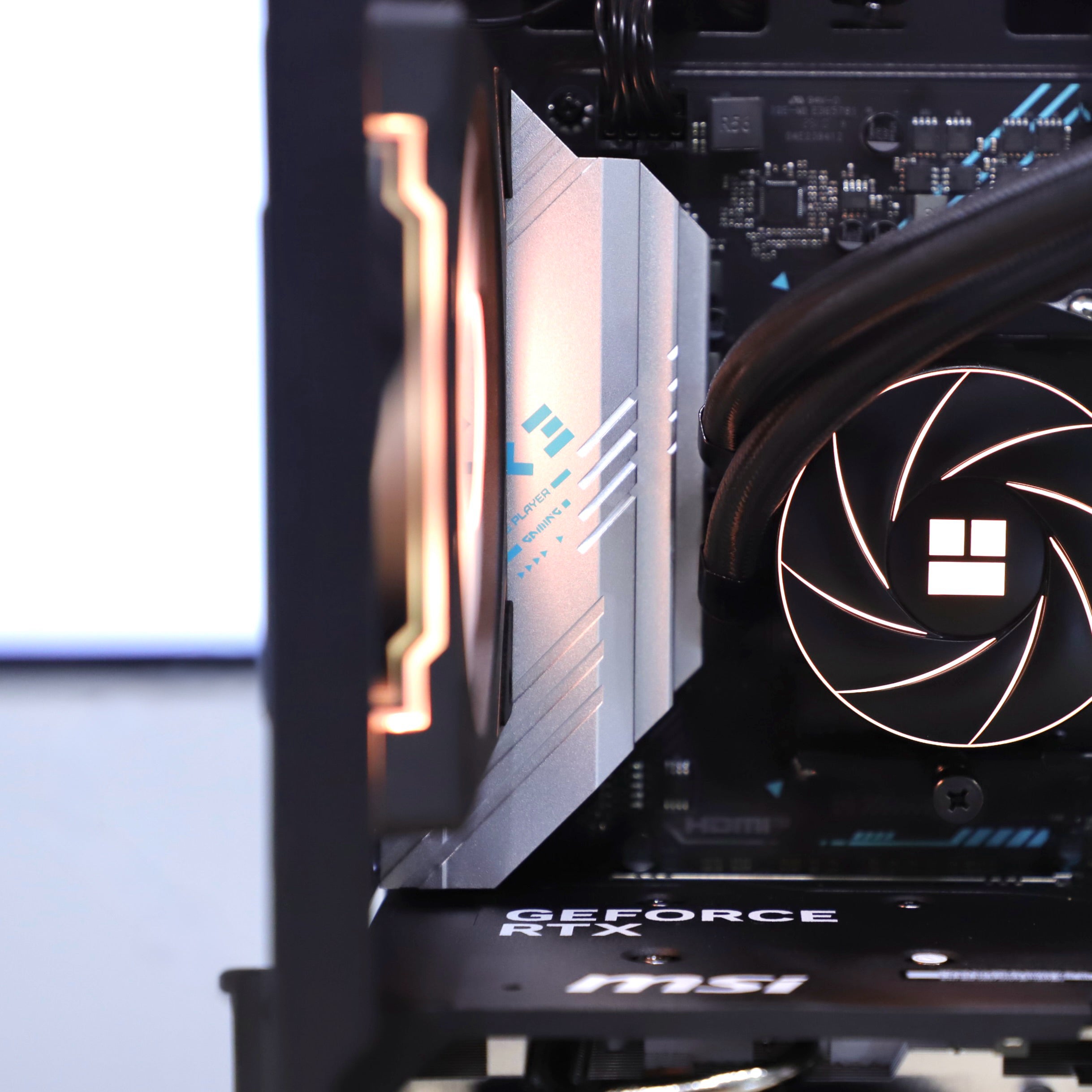 VNC Pro Gaming PC | Ryzen 5500+ RTX 5060+ VNC Curved Gaming MATX Case