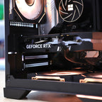 VNC Pro Gaming PC | Ryzen 5500+ RTX 5060+ VNC Curved Gaming MATX Case