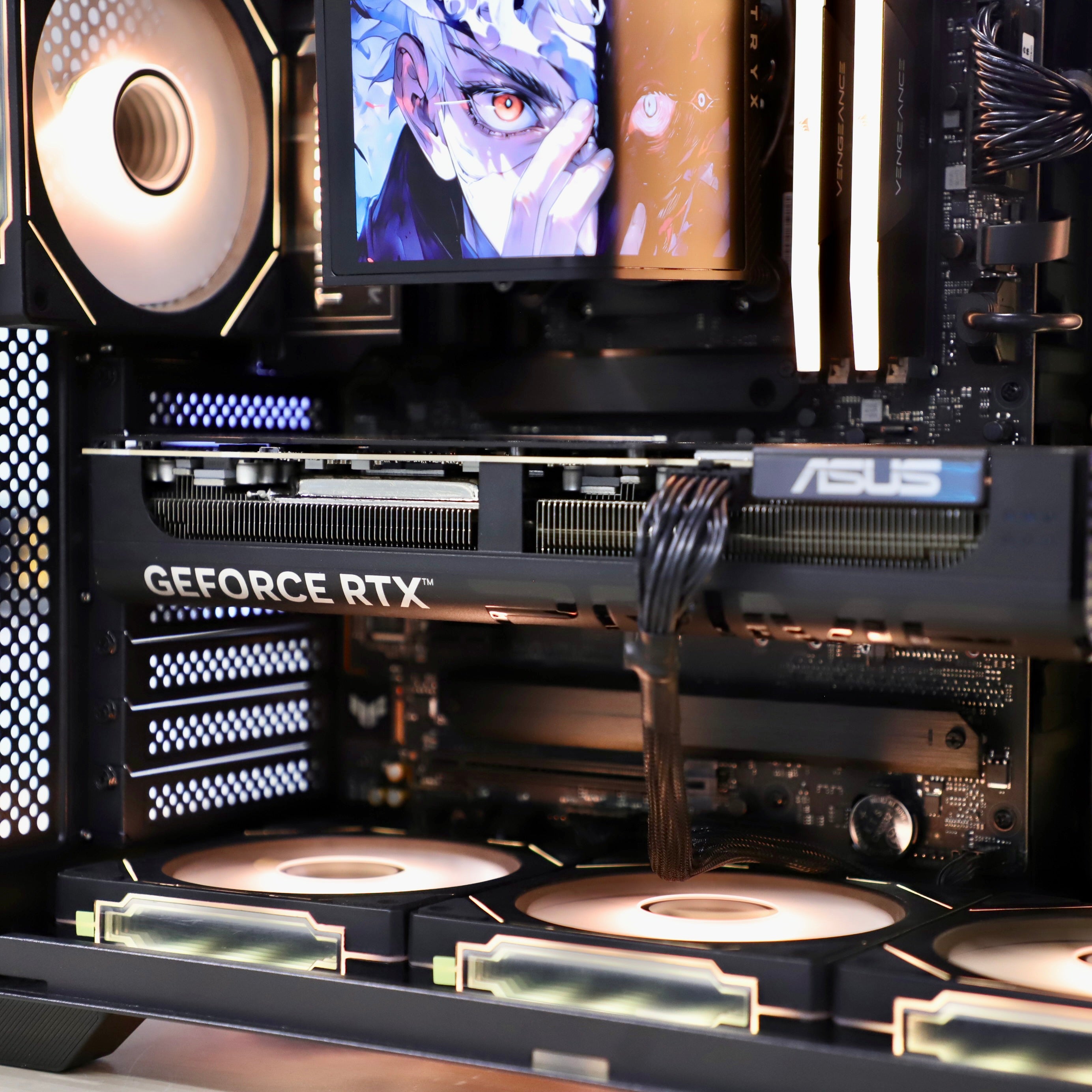 VNC Pro Gaming PC | AMD 9850X3D+ RTX 5080+ VNC Curved Gaming Case